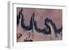 Satellite view of river near Agades, Niger-null-Framed Photographic Print