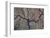 Satellite view of rivers near Ouaddai, Chad-null-Framed Photographic Print