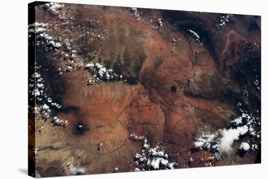 Satellite view of rocky landscape, Grand Canyon, Arizona, USA-null-Stretched Canvas