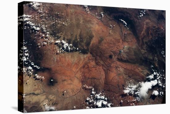 Satellite view of rocky landscape, Grand Canyon, Arizona, USA-null-Stretched Canvas