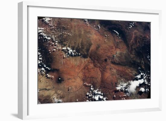 Satellite view of rocky landscape, Grand Canyon, Arizona, USA-null-Framed Photographic Print