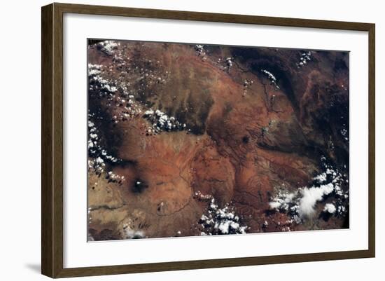 Satellite view of rocky landscape, Grand Canyon, Arizona, USA-null-Framed Photographic Print