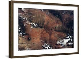 Satellite view of rocky landscape, Grand Canyon, Arizona, USA-null-Framed Photographic Print