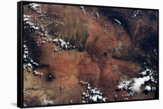 Satellite view of rocky landscape, Grand Canyon, Arizona, USA-null-Framed Stretched Canvas