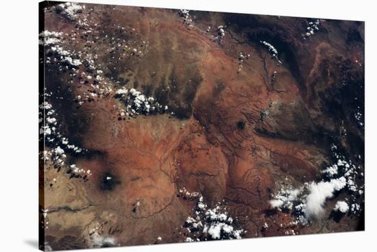 Satellite view of rocky landscape, Grand Canyon, Arizona, USA-null-Stretched Canvas