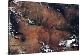 Satellite view of rocky landscape, Grand Canyon, Arizona, USA-null-Stretched Canvas