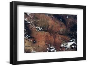 Satellite view of rocky landscape, Grand Canyon, Arizona, USA-null-Framed Photographic Print