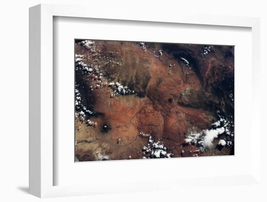 Satellite view of rocky landscape, Grand Canyon, Arizona, USA-null-Framed Photographic Print