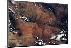 Satellite view of rocky landscape, Grand Canyon, Arizona, USA-null-Mounted Photographic Print