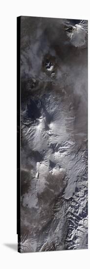 Satellite View of Russia's Kamchatka Peninsula-null-Stretched Canvas