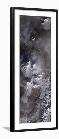 Satellite View of Russia's Kamchatka Peninsula-null-Framed Photographic Print