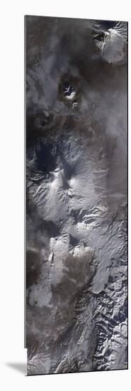 Satellite View of Russia's Kamchatka Peninsula-null-Mounted Photographic Print