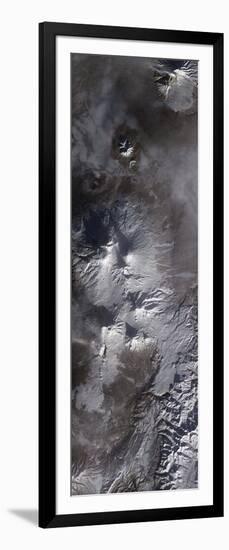 Satellite View of Russia's Kamchatka Peninsula-null-Framed Photographic Print