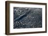 Satellite view of scattered clouds over landscape near Valavsk, Homiel Province, Belarus-null-Framed Photographic Print