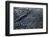 Satellite view of scattered clouds over landscape near Valavsk, Homiel Province, Belarus-null-Framed Photographic Print