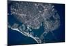 Satellite view of sea port, St. Petersburg, Florida, USA-null-Mounted Photographic Print