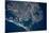 Satellite view of sea port, St. Petersburg, Florida, USA-null-Mounted Photographic Print