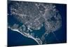 Satellite view of sea port, St. Petersburg, Florida, USA-null-Mounted Photographic Print