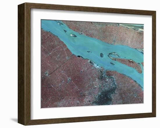 Satellite View of Shanghai, China-Stocktrek Images-Framed Photographic Print