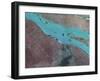 Satellite View of Shanghai, China-Stocktrek Images-Framed Photographic Print