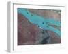 Satellite View of Shanghai, China-Stocktrek Images-Framed Photographic Print