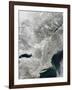 Satellite View of Snow Cover in the Northeastern United States-null-Framed Photographic Print