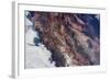 Satellite view of snow covered mountains near Paiguano, Coquimbo Region, Chile-null-Framed Photographic Print