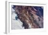 Satellite view of snow covered mountains near Paiguano, Coquimbo Region, Chile-null-Framed Photographic Print