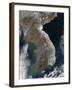 Satellite View of Snowfall Along South Korea's East Coast-Stocktrek Images-Framed Photographic Print