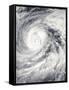 Satellite View of Super Typhoon Vongfong in the Philippine Sea-null-Framed Stretched Canvas