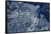 Satellite view of Tacoma, Pierce County, Washington State, USA-null-Framed Stretched Canvas