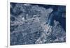 Satellite view of Tacoma, Pierce County, Washington State, USA-null-Framed Photographic Print