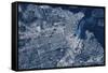 Satellite view of Tacoma, Pierce County, Washington State, USA-null-Framed Stretched Canvas