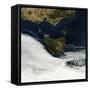 Satellite View of Tasmania, an Island State of Australia-null-Framed Stretched Canvas