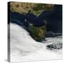 Satellite View of Tasmania, an Island State of Australia-null-Stretched Canvas