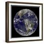 Satellite View of the Americas on Earth Day-null-Framed Premium Photographic Print