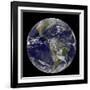 Satellite View of the Americas on Earth Day-null-Framed Photographic Print