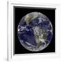 Satellite View of the Americas on Earth Day-null-Framed Photographic Print