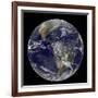 Satellite View of the Americas on Earth Day-null-Framed Photographic Print