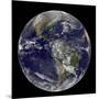 Satellite View of the Americas on Earth Day-null-Mounted Photographic Print