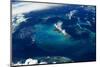 Satellite view of the Bahamas-null-Mounted Photographic Print