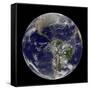 Satellite View of the First Day of Spring in the Northern Hemisphere-null-Framed Stretched Canvas