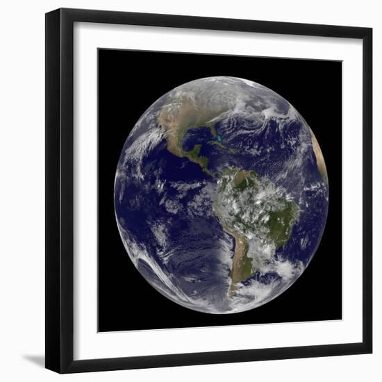 Satellite View of the First Day of Spring in the Northern Hemisphere-null-Framed Photographic Print