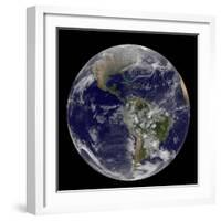 Satellite View of the First Day of Spring in the Northern Hemisphere-null-Framed Photographic Print