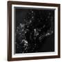 Satellite View of the Korean Peninsula Showing City Lights at Night-null-Framed Photographic Print