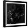 Satellite View of the Korean Peninsula Showing City Lights at Night-null-Framed Photographic Print