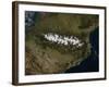 Satellite View of the Pyrenees Mountains-null-Framed Photographic Print