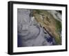 Satellite View of the Southern California June Gloom-null-Framed Photographic Print