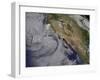 Satellite View of the Southern California June Gloom-null-Framed Photographic Print