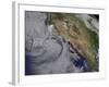 Satellite View of the Southern California June Gloom-null-Framed Photographic Print